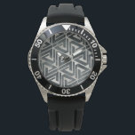 Neutral Tile Collection - Geometric Watch<br><div class="desc">Neutral Tile Collection II by June Erica Vess. Features repeating geometric shapes.</div>