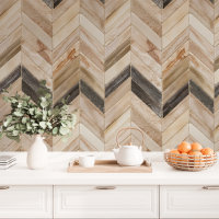 Neutral Toned Chevron and Herringbone