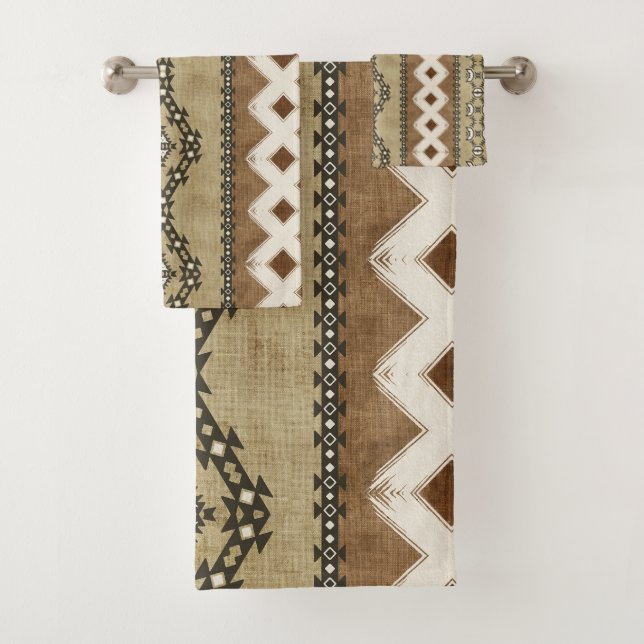 Neutral Tribal Mud Cloth Pattern (Insitu)
