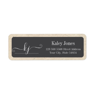 Neutral Tutor Return Address Label 