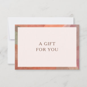 Neutral Watercolor Modern Gift Certificate