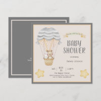 Neutral Watercolor Woodland Animals Baby Shower