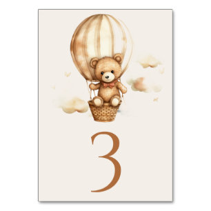 Neutral We Can Bearly Wait Table Number