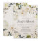 Neutral White Watercolor Floral Wreath Wedding