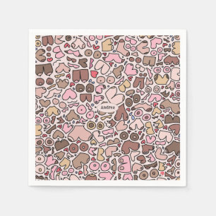 neutral woman breast patten napkin