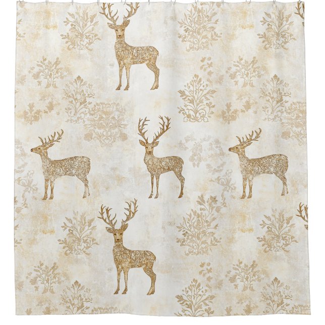 Neutral Woodland Deer Pattern (Front)