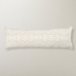 Neutral Zebra Body Pillow