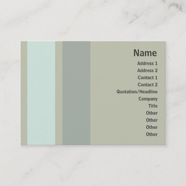 Neutrality -Chubby Business Card (Front)