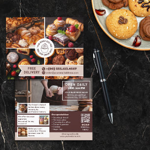 Neutrals Bakery Marketing Photo Collage Your Logo Flyer