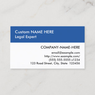 Neutre, Carte de visite de base