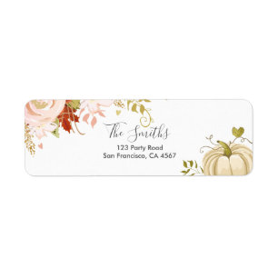 Neutre floral d'automne d'automne d'étiquettes de