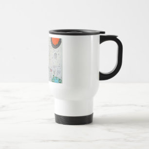 Neutrinos are gravity, travel mug