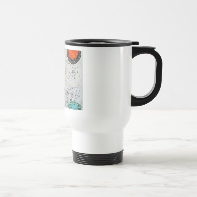 Neutrinos are gravity, travel mug (Right)
