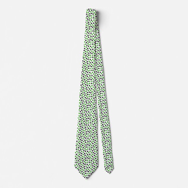 Neutrois Pride Flag Stars Green Black Tie (Front)