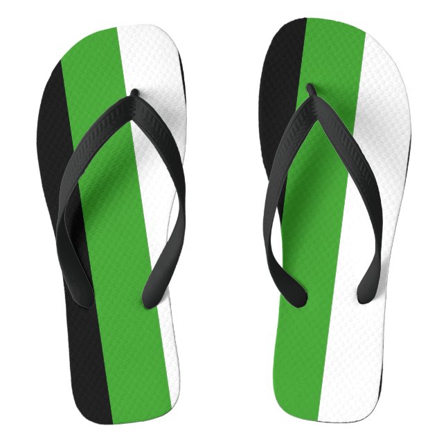 Neutrois Pride Flip Flops (Footbed)