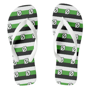 Neutrois Pride Flip Flops