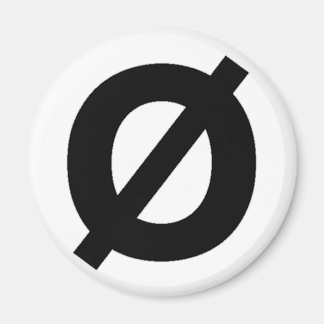 Neutrois symbol magnet (Front)