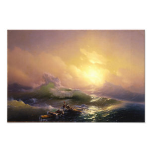 Neuvième vague par Ivan Aivazovsky Photo Print