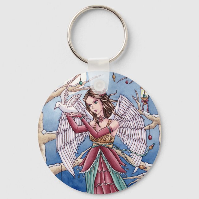 Neva - Christmas Angel Keychain (Front)
