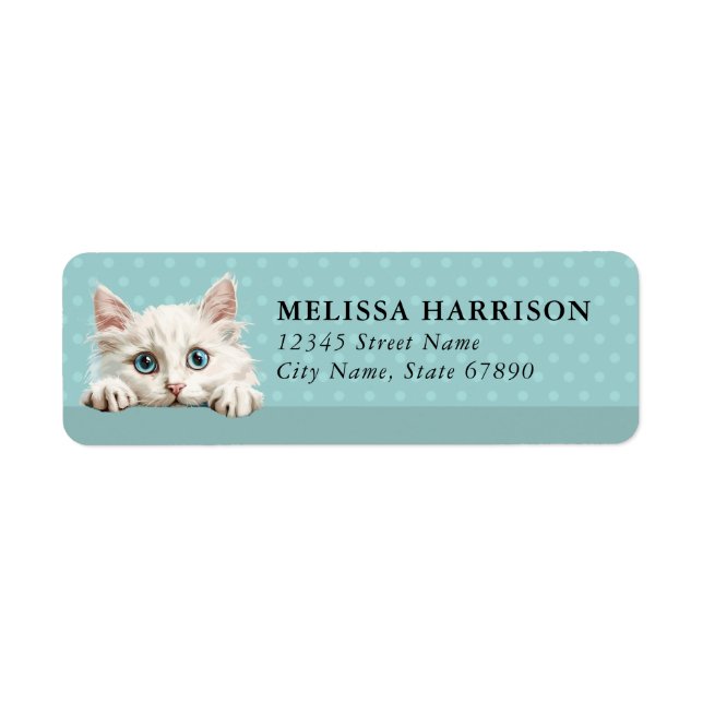 Neva Masquerada Cat Return Address Labels (Front)