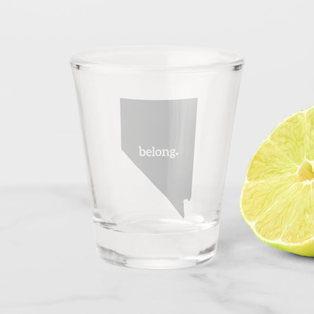 Nevada Belong State Map Shot Glass (Front)
