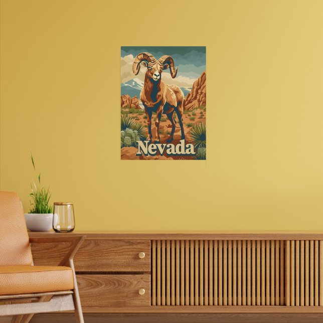 Nevada Bighorn Sheep Poster (Living Room 2)