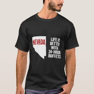 Nevada buffets State Retro USA geography T-Shirt
