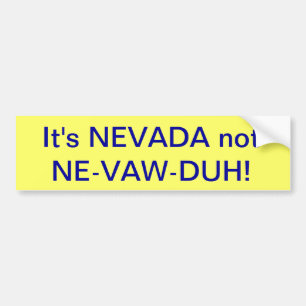 nevada bumbersticker bumper sticker