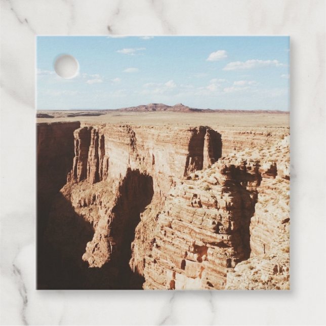 Nevada Canyon  Favour Tags (Front)