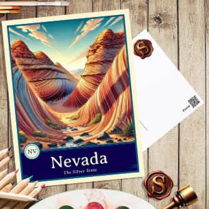 Nevada   Carte postale ombragée style Anime