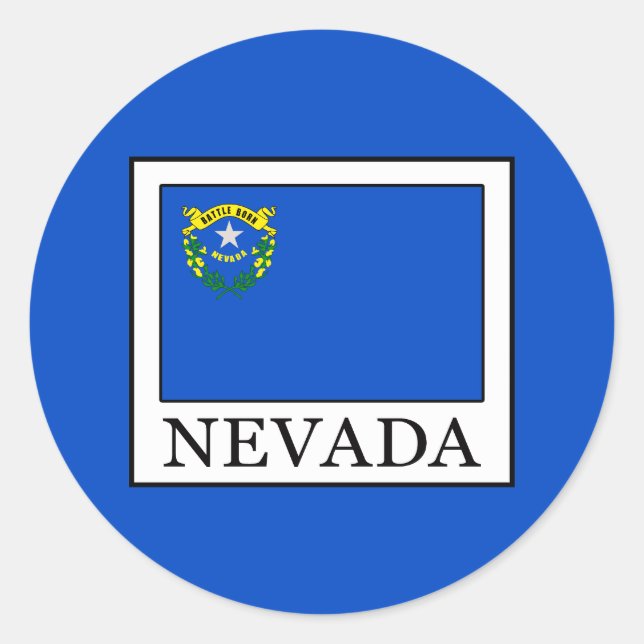 Nevada Classic Round Sticker (Front)