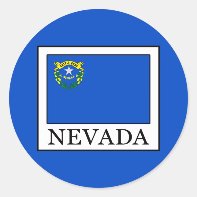 Nevada Classic Round Sticker (Front)