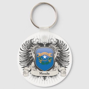 Nevada Crest Keychain