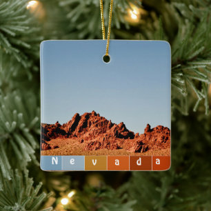 Nevada Desert   Ceramic Ornament