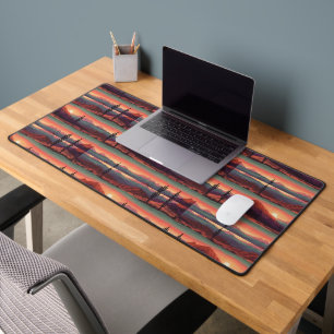 Nevada Desert Landscape Sunset - Southwest Sky Desk Mat
