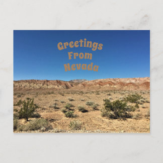 Nevada Desert Postcard