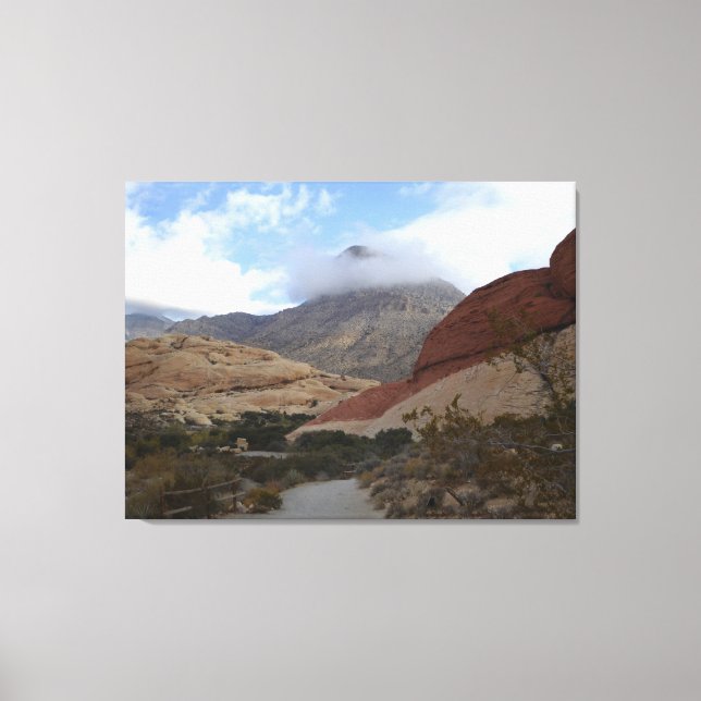 Nevada Desert Scene Calico Basin Canvas Print (Front)