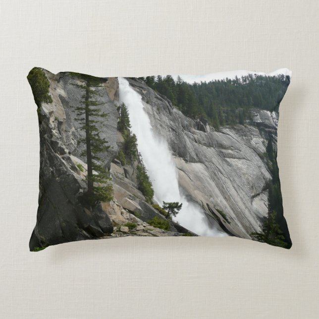 Nevada Falls at Yosemite National Park Accent Pillow (Front)