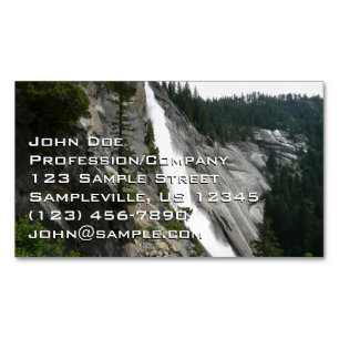 Nevada Falls at Yosemite National Park Magnetic Business Card