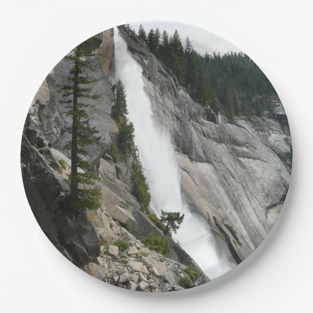 Nevada Falls at Yosemite National Park Paper Plate (Front)