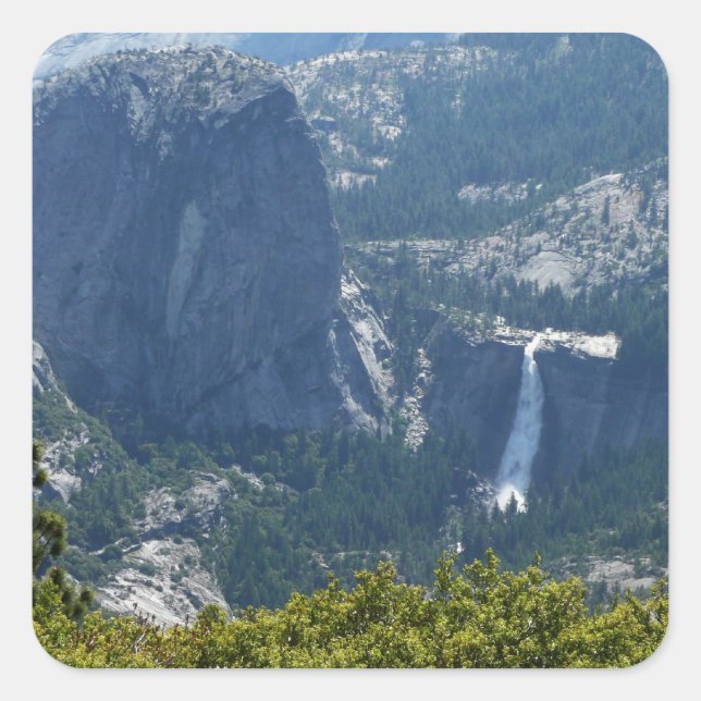 Nevada Falls from the Panorama Trail Square Sticker (Front)