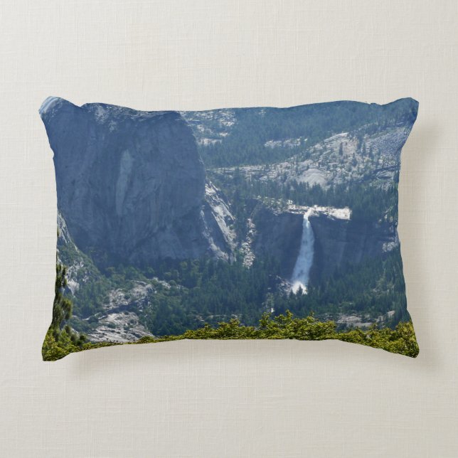 Nevada Falls from the Panorama Trail Yosemite Decorative Pillow (Front)