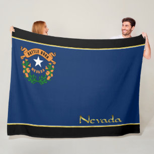 Nevada flag fleece blanket