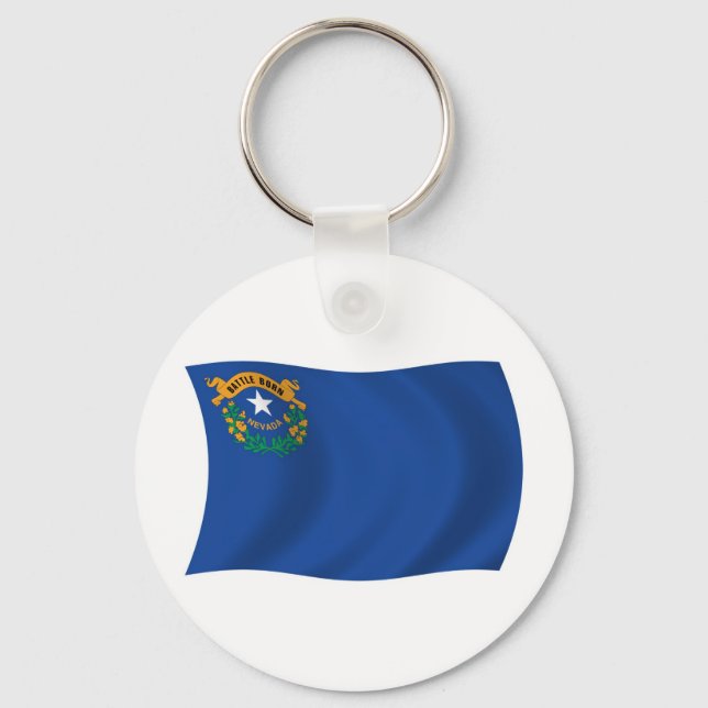 Nevada Flag Keychain (Front)