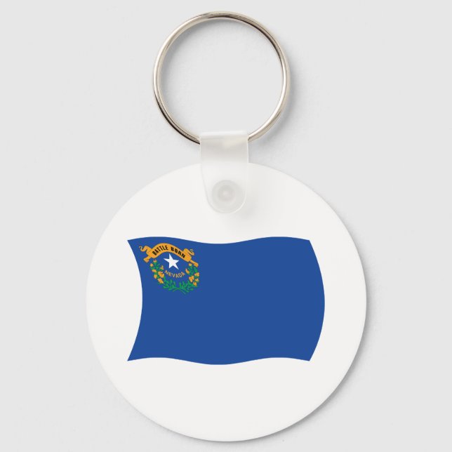 Nevada Flag Keychain (Front)