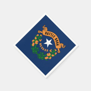 Nevada flag napkin