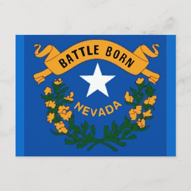 Nevada Flag Postcard (Front)