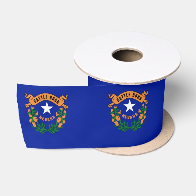 Nevada flag satin ribbon (Spool)