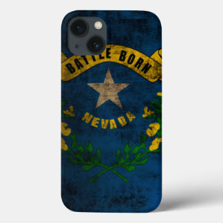 Nevada Flag Vintage Grunge iPhone 13 Case