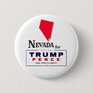 Nevada for Trump Pence 2020 2 Inch Round Button